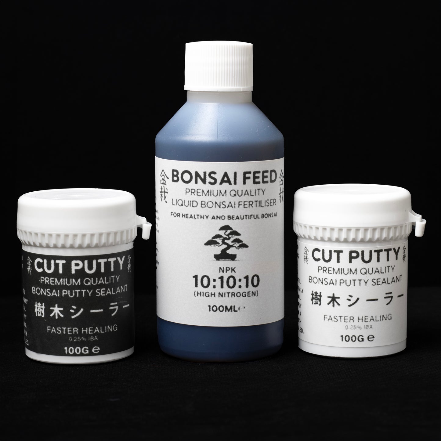 Bonsai Fertiliser. Bonsai Cut Putty Grey and Brown