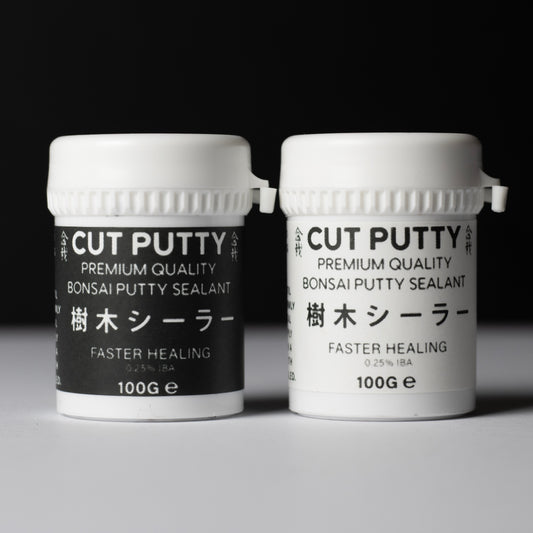 Bonsai Cut Putty, Cut Paste, Grey and Brown Colored, Front Image of two tubs