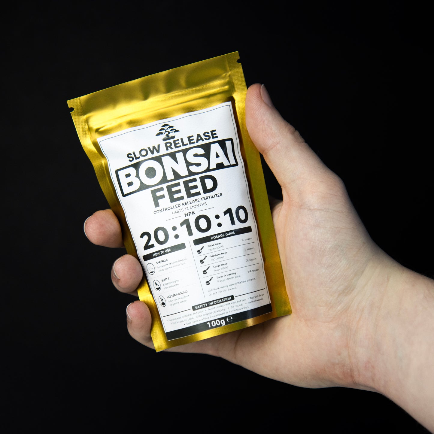 Slow Release Bonsai Feed 20-10-10 | High Nitrogen Fertilizer – 100g