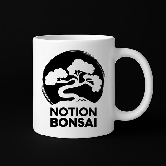 Close up of cup Notion Bonsai